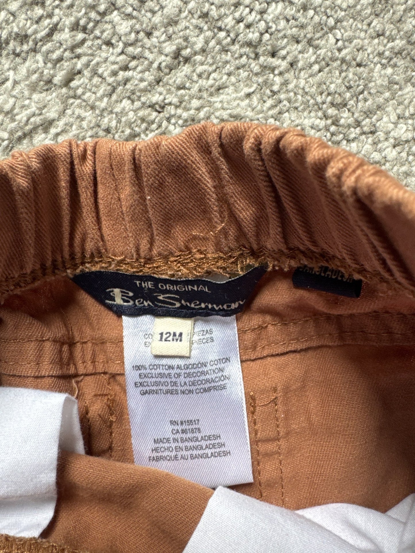 Button up shirt and pants (12m)