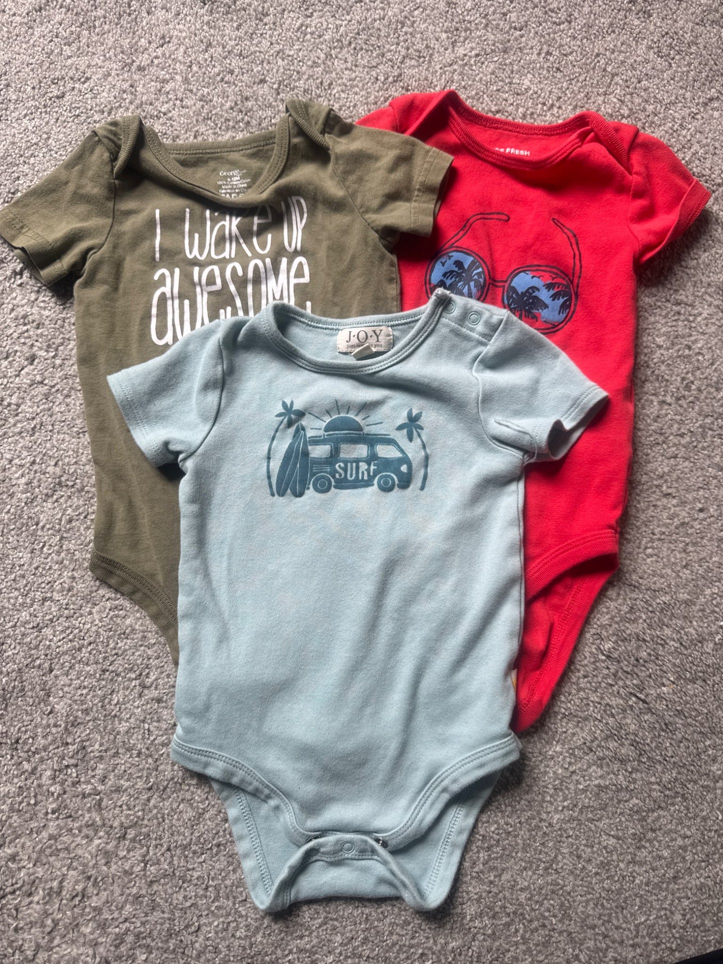 Summer onesie bundle 6-12m, Kids 12 Month (9-12M)