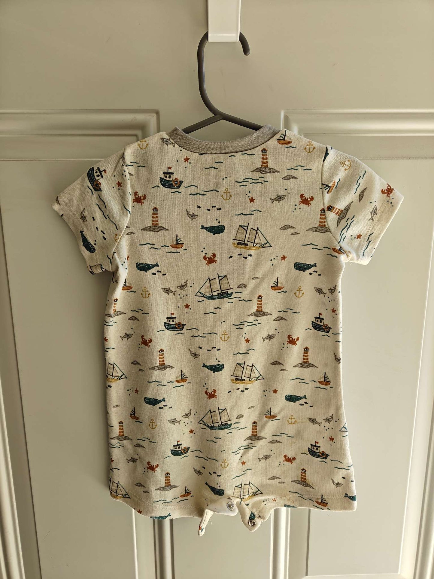 Ocean print romper, Kids 9 Month (6-9M)