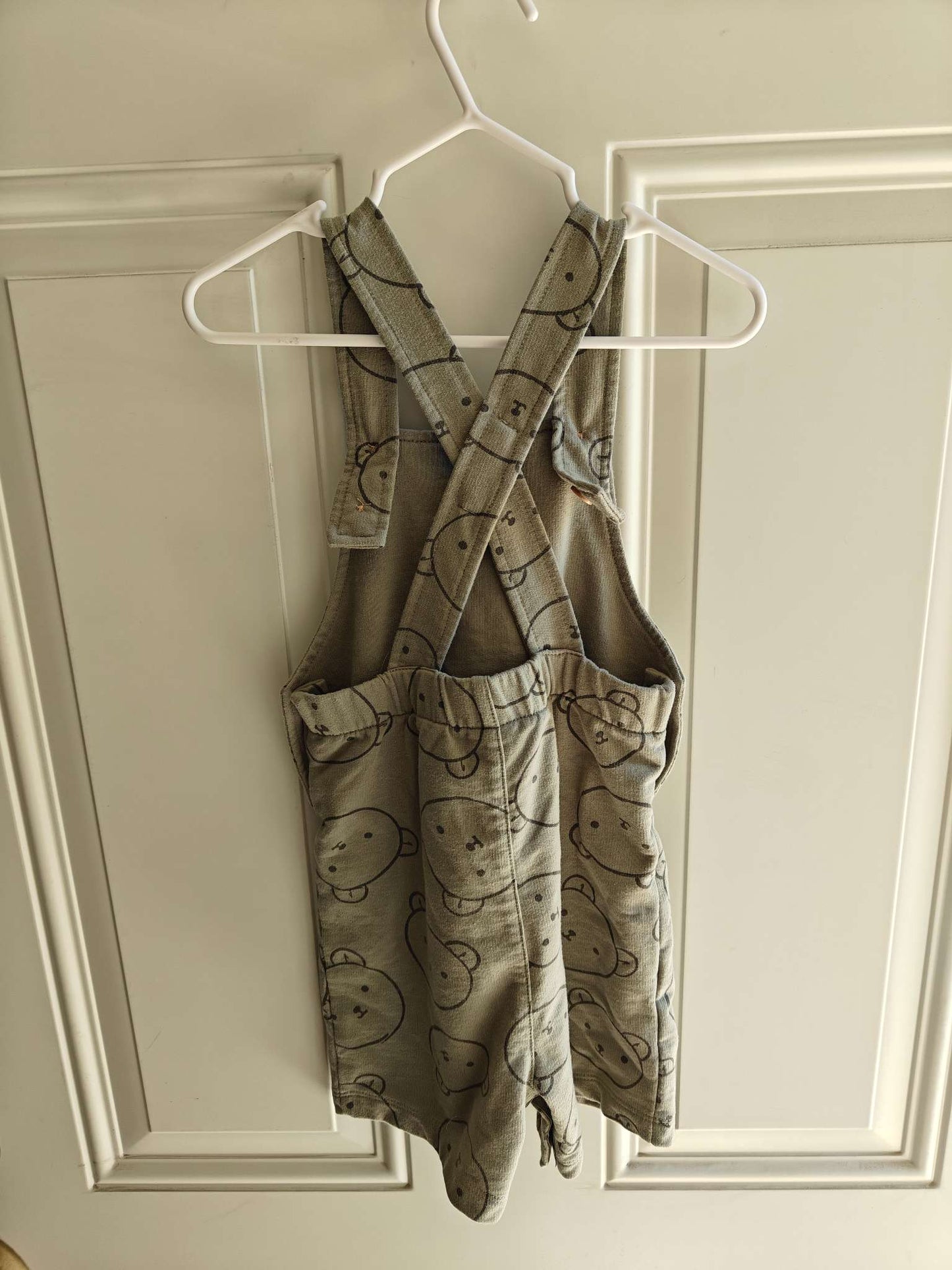 Pekkle Bear Overall Shorts, Kids 24 Month (18-24M)