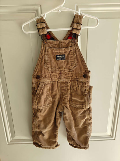 Oshkosh fleece lined overalls, Kids 12 Month (9-12M)