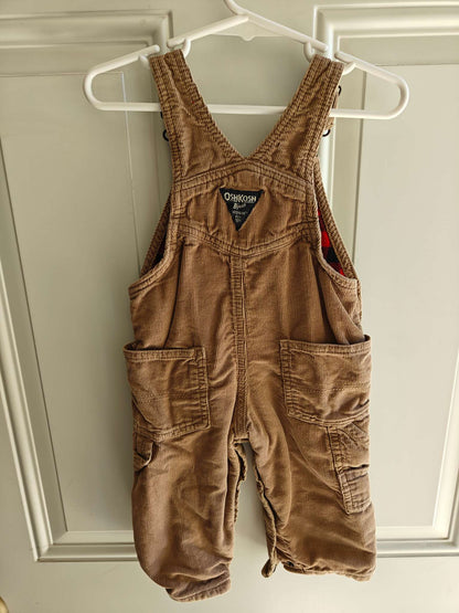Oshkosh fleece lined overalls, Kids 12 Month (9-12M)