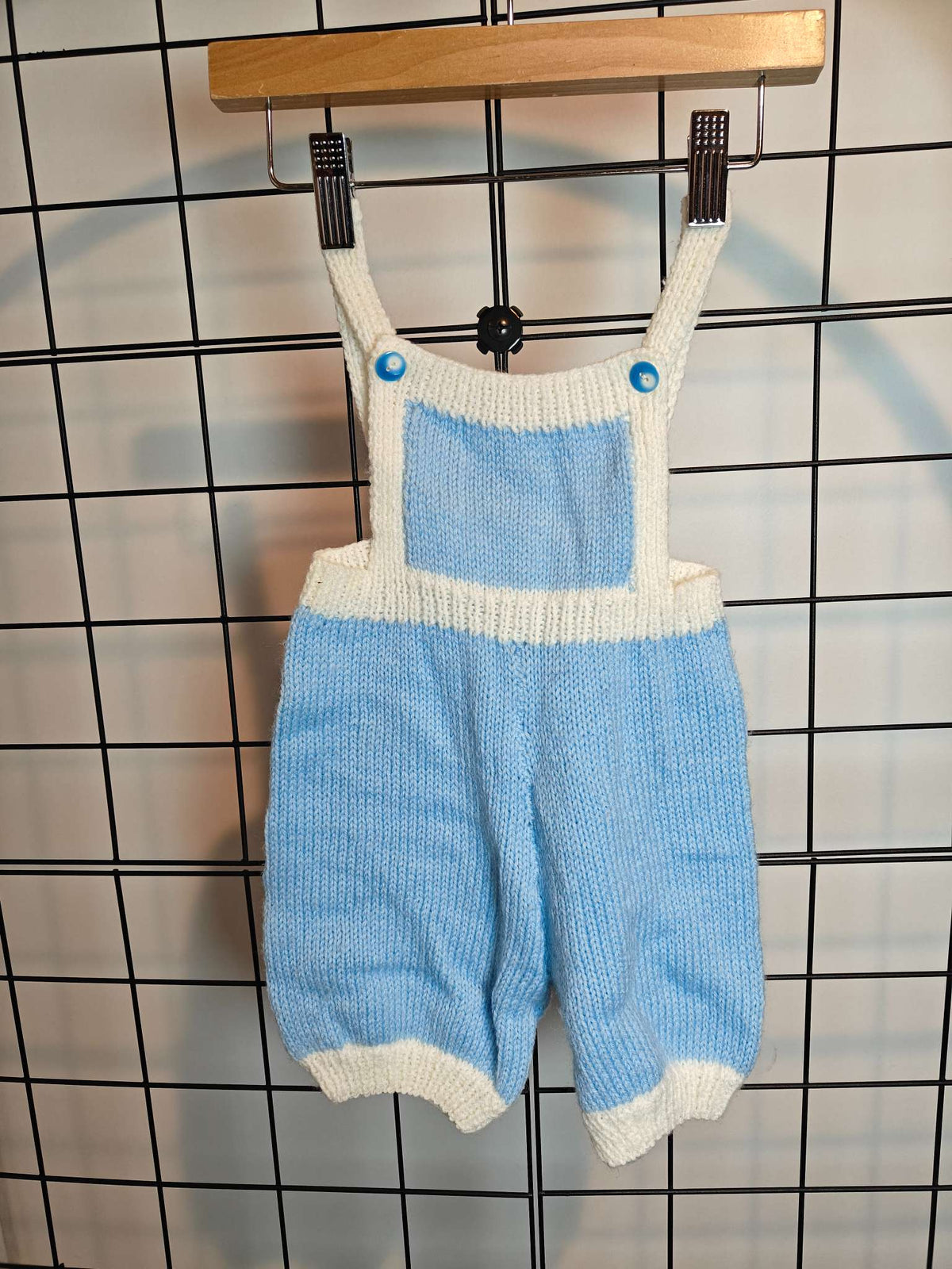 Vintage knit overalls , Kids 9 Month (6-9M)