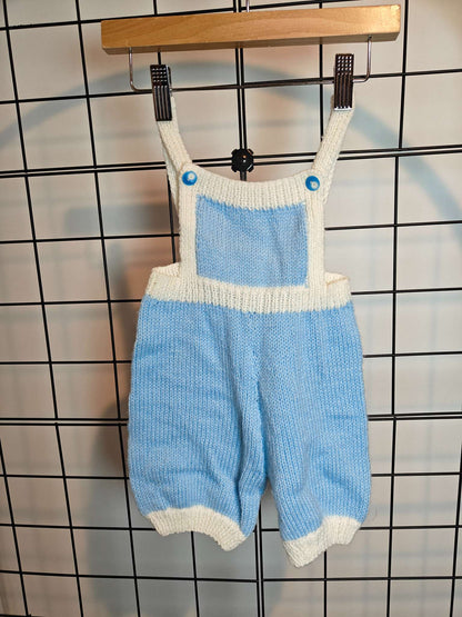 Vintage knit overalls , Kids 9 Month (6-9M)