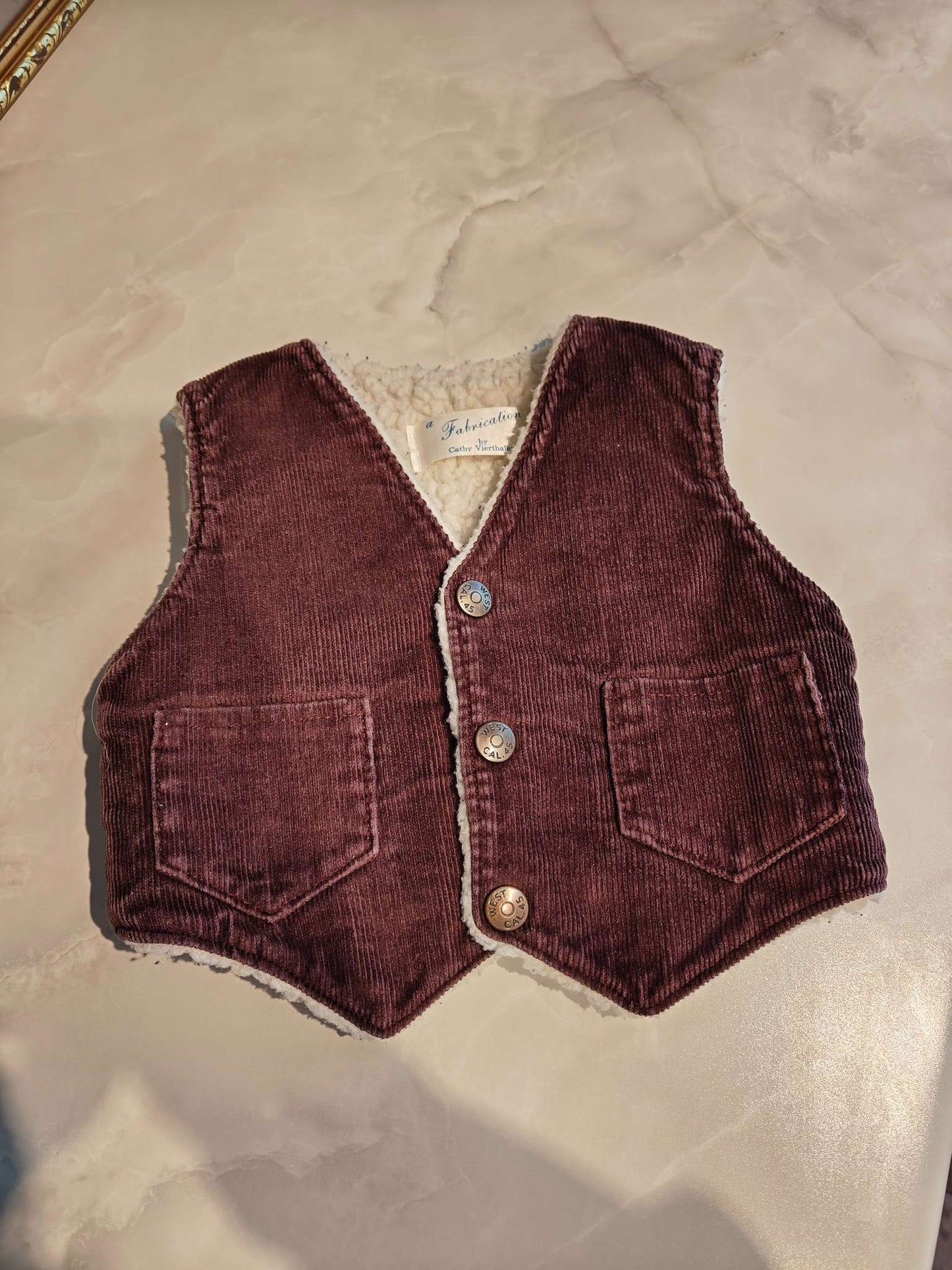 Vintage Cord vest, Kids 2T