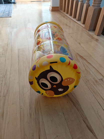 Inflatable tummy time/crawling roller