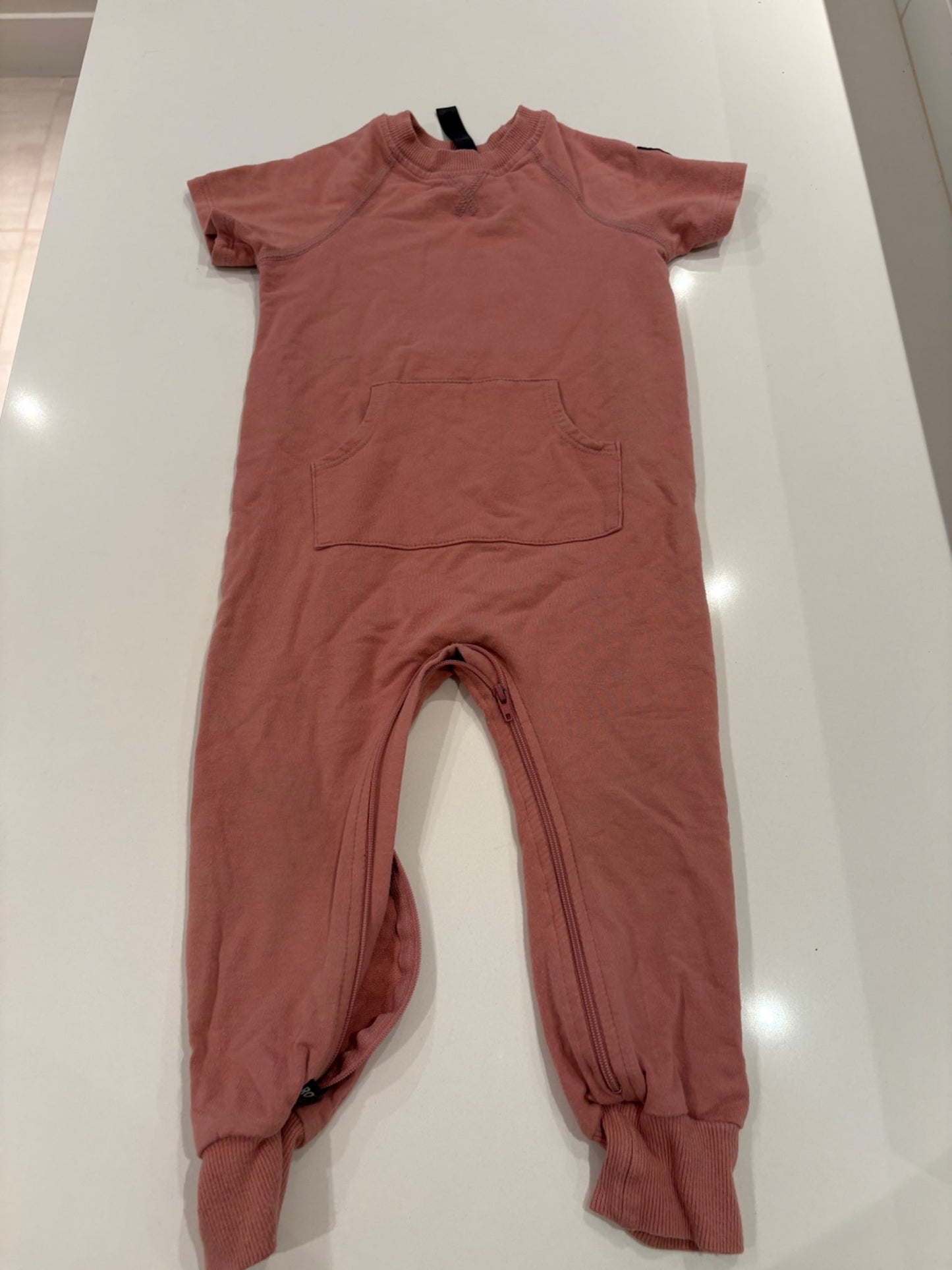 Pink Rowe Romper, Kids 2T