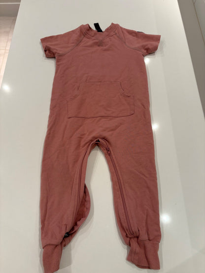 Pink Rowe Romper, Kids 2T