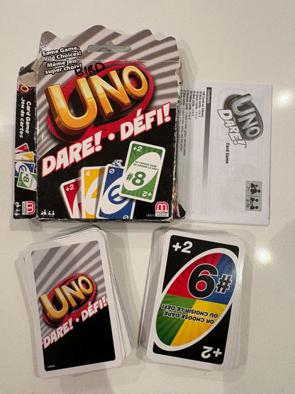 Uno Dare and Dos Cards