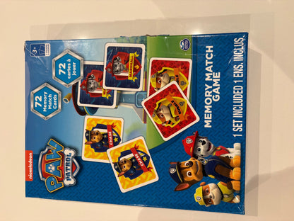 Paw Patrol Memory Match Game
