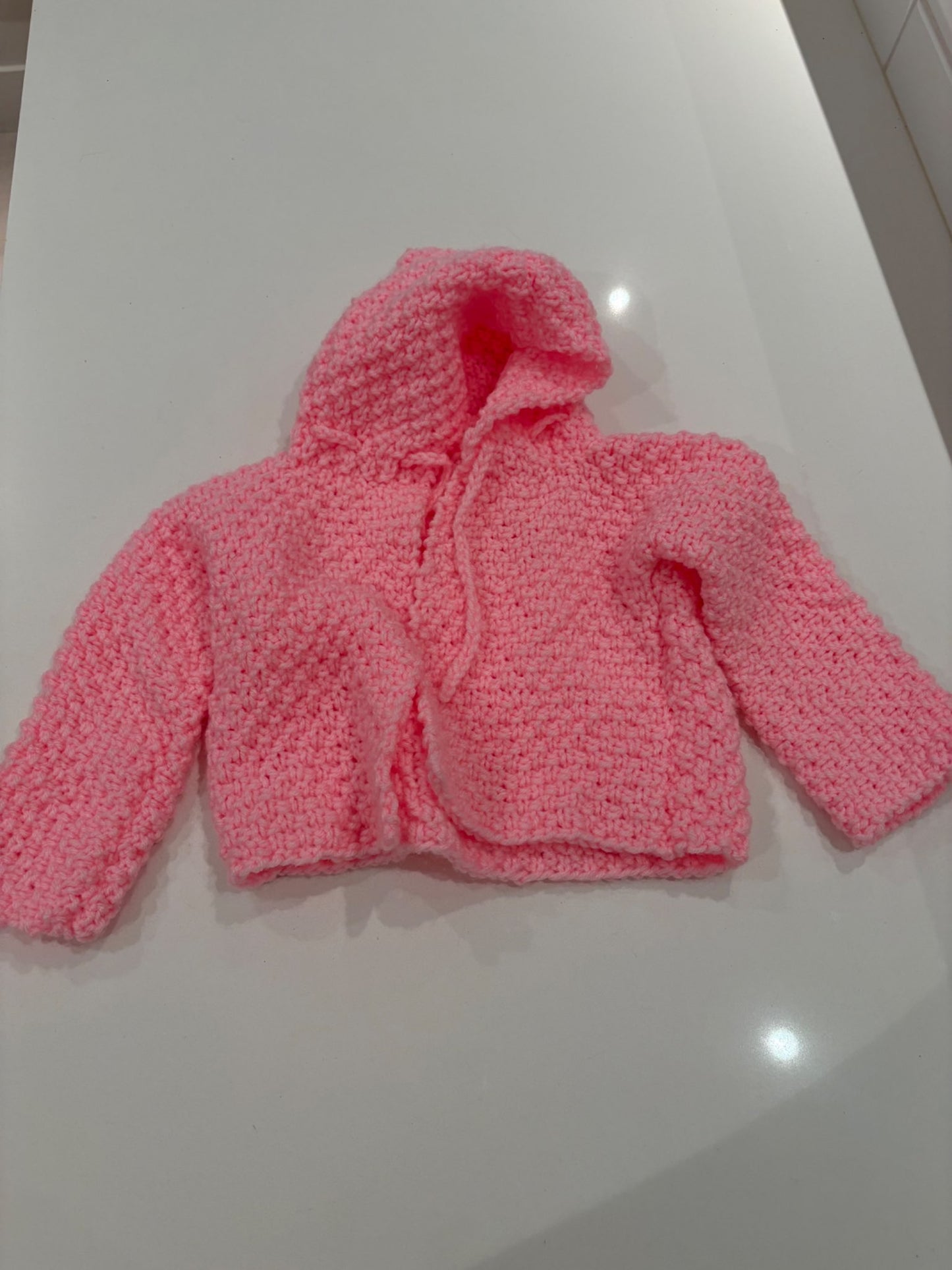 Pink Knit Sweater , Kids 6 Month (3-6M)