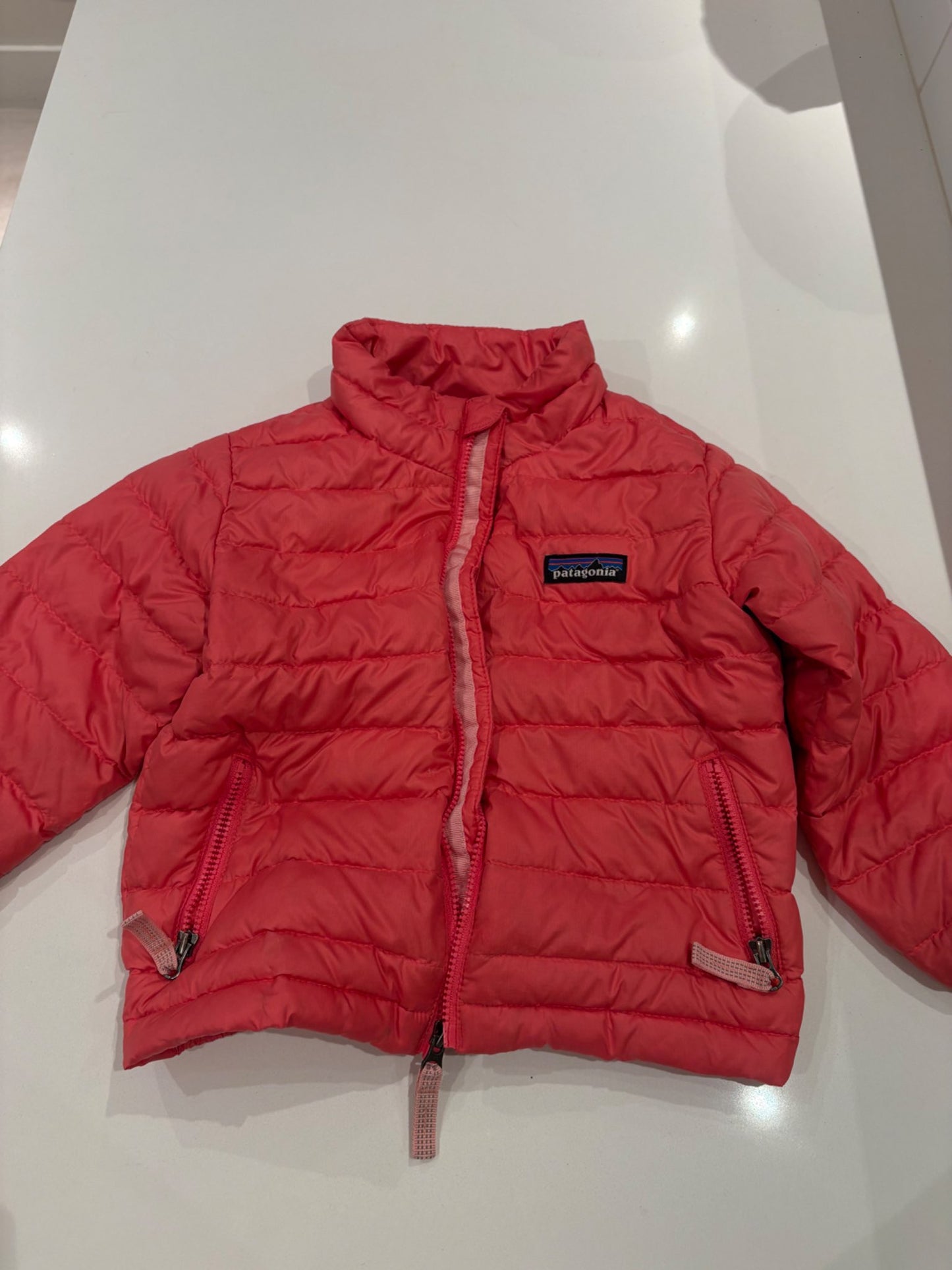 Pink Patagonia Puff Coat, Kids 2T