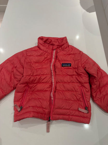 Pink Patagonia Puff Coat, Kids 2T