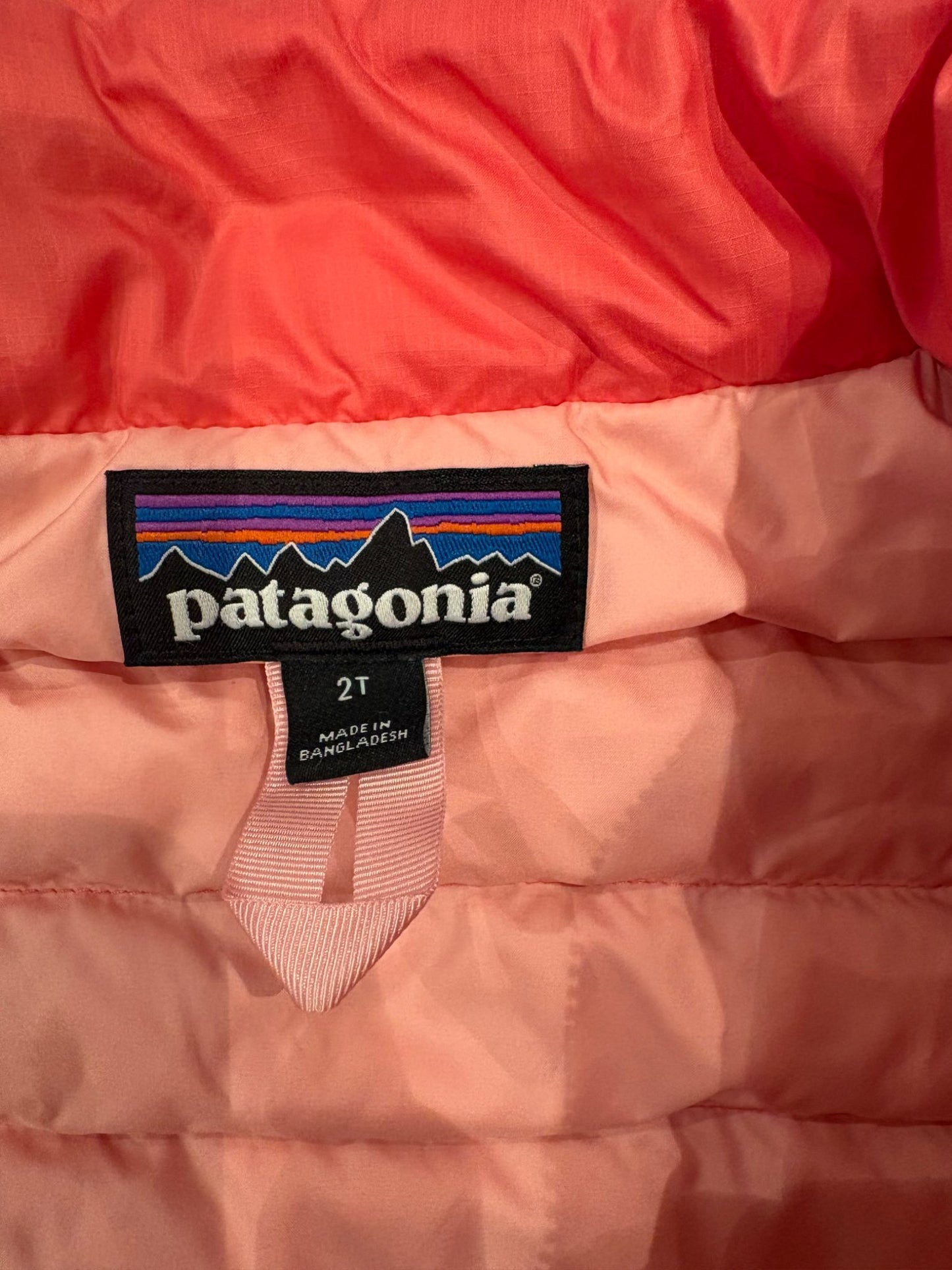 Pink Patagonia Puff Coat, Kids 2T