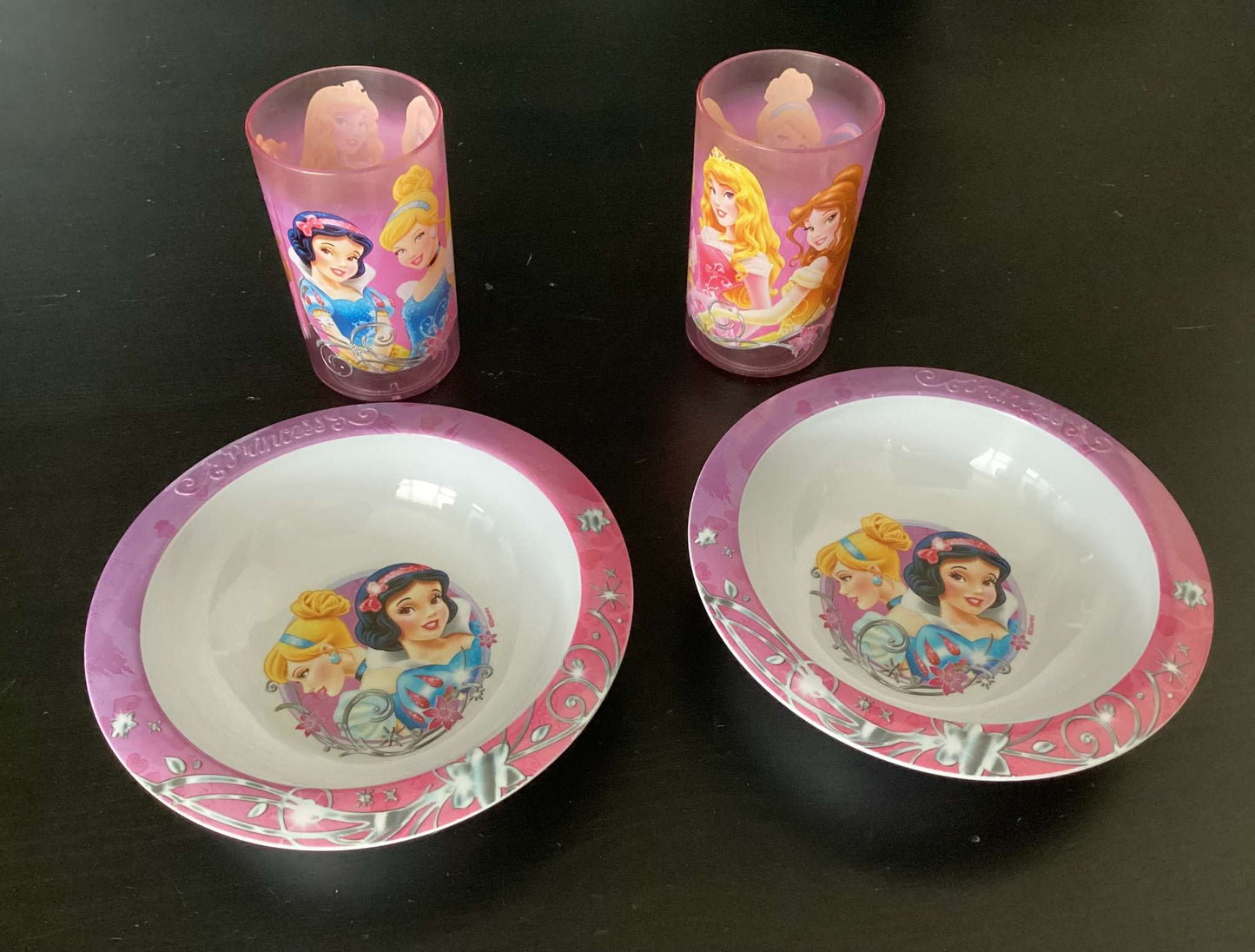 Disney: Frozen & Princess Bowl, Plates, Cups (2 sets)