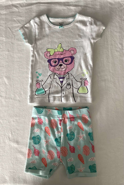 Carter's Toddler Girls PJ Sets (Bundle of 2 sets)  24 months, Kids 2T