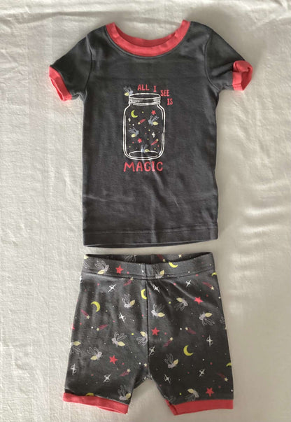 Toddler Girls 2 piece PJ Sets. (Bundle of 2) 24 months, Kids 2T