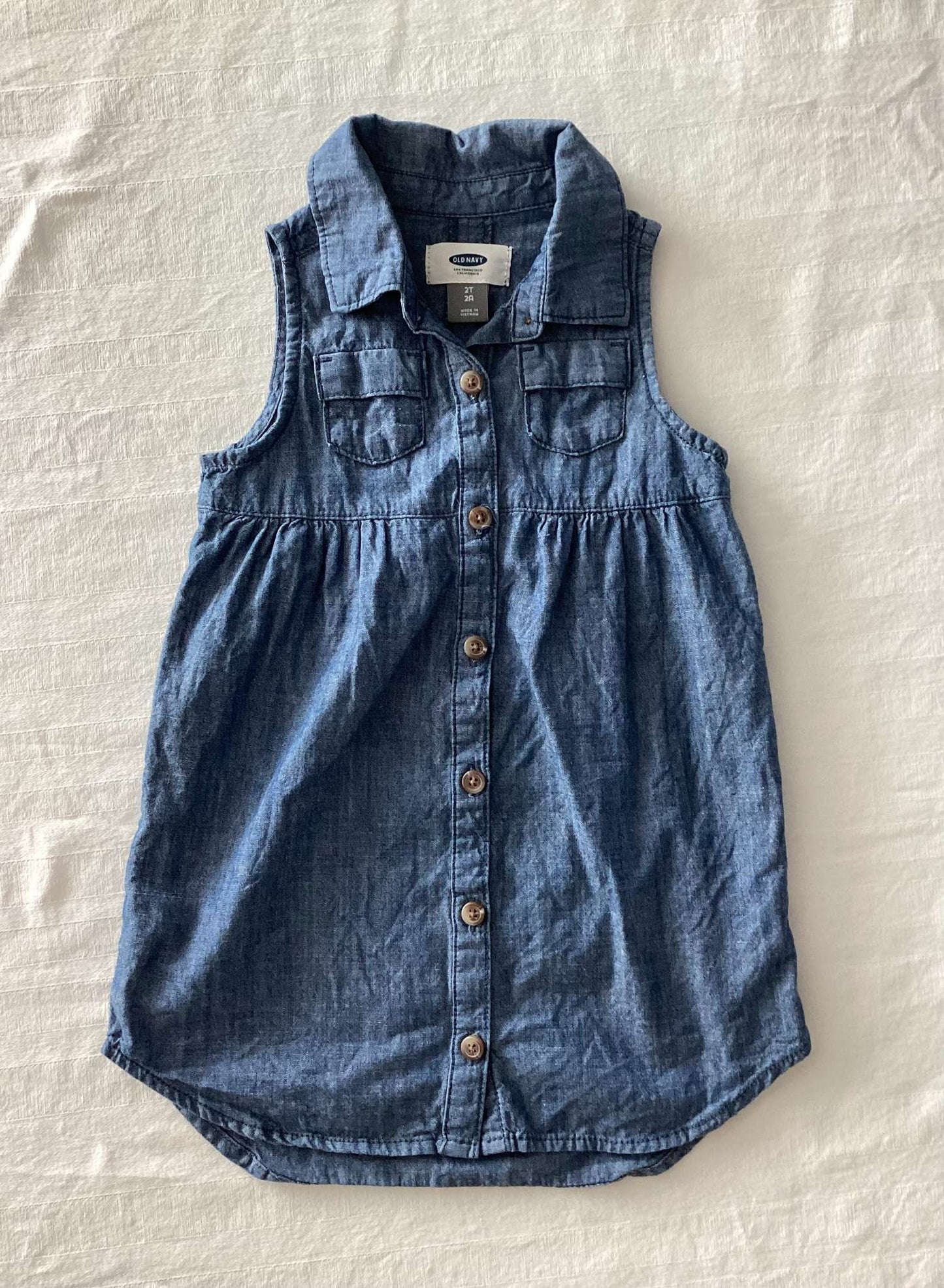Old Navy Toddler Girl Denim Shirt Dress 2 years, Kids 2T