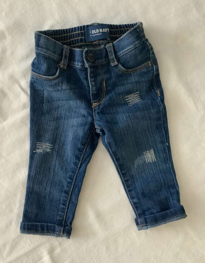 Old Navy Girls Boyfriend Style Denim 3-6 months, Kids 6 Month (3-6M)