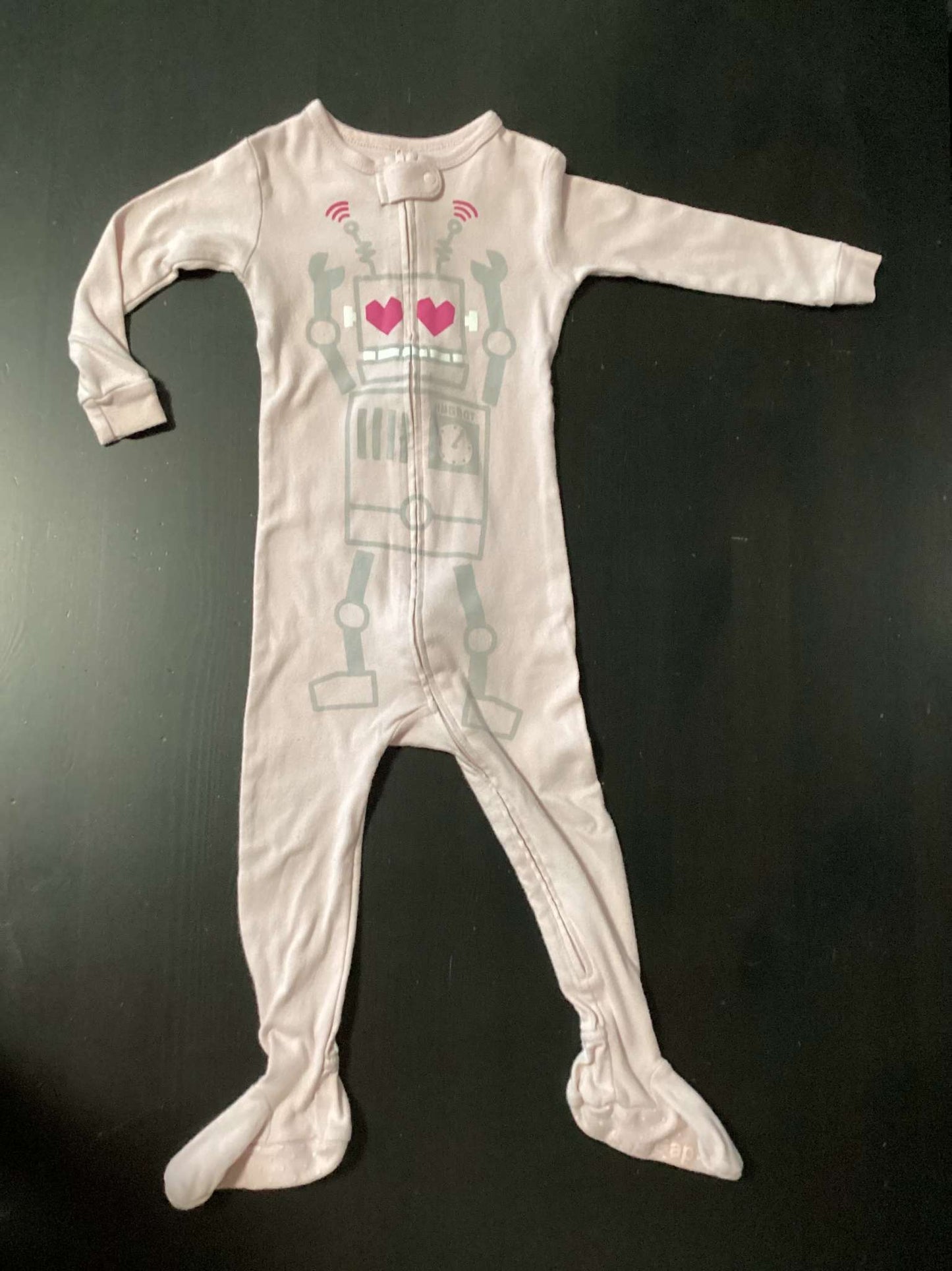 Toddler Girl Onesie and Pink Sweat Hoodie Set (Bundle of 2 items) 18-24 months, Kids 24 Month (18-24M)