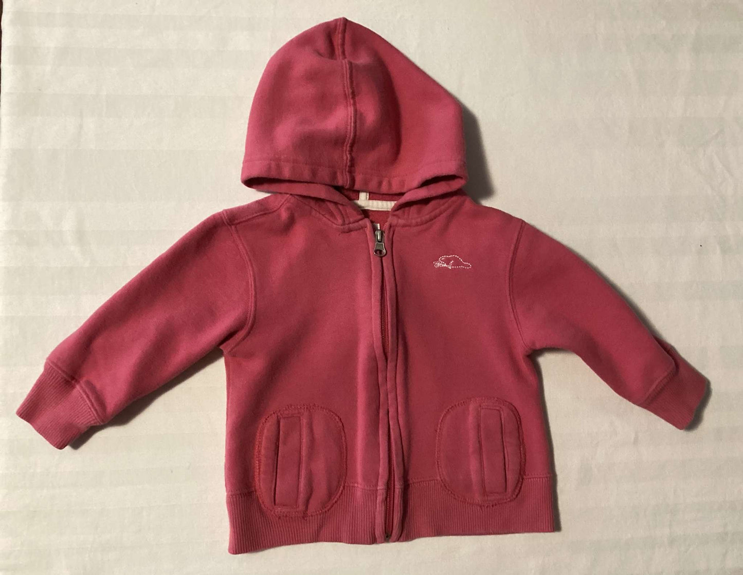 Toddler Girl Onesie and Pink Sweat Hoodie Set (Bundle of 2 items) 18-24 months, Kids 24 Month (18-24M)