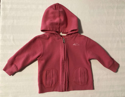 Toddler Girl Onesie and Pink Sweat Hoodie Set (Bundle of 2 items) 18-24 months, Kids 24 Month (18-24M)