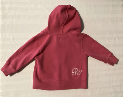 Toddler Girl Onesie and Pink Sweat Hoodie Set (Bundle of 2 items) 18-24 months, Kids 24 Month (18-24M)