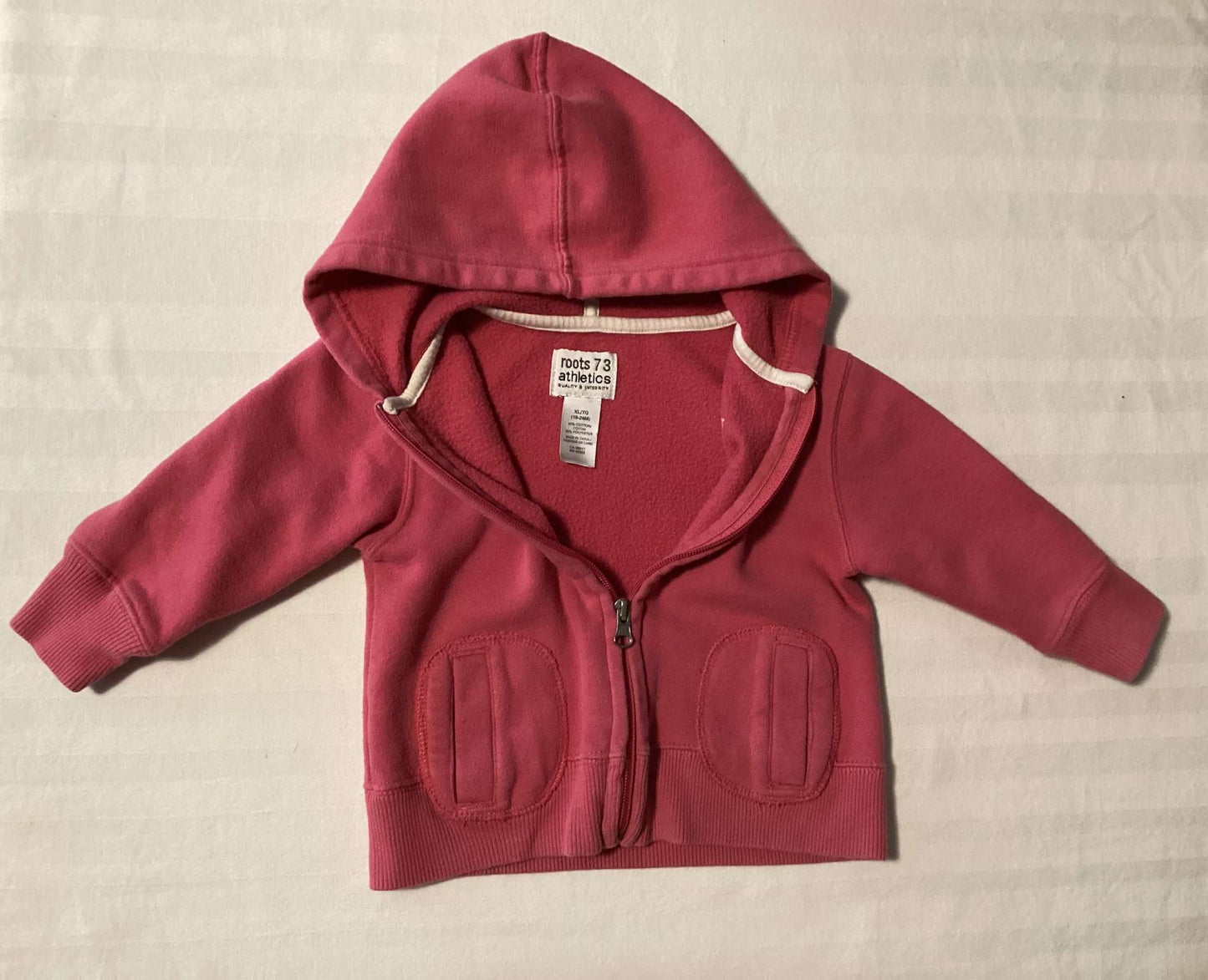 Toddler Girl Onesie and Pink Sweat Hoodie Set (Bundle of 2 items) 18-24 months, Kids 24 Month (18-24M)
