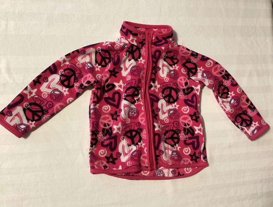 Toddler Girls Light Fleece Jackets (Bundle of 2) 18-24 months, Kids 24 Month (18-24M)