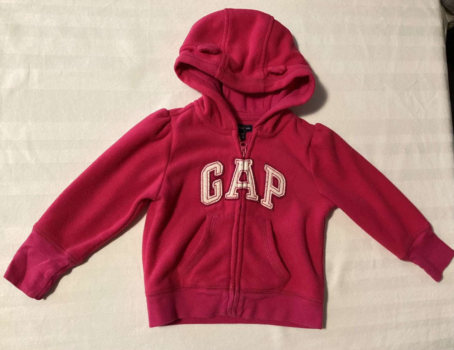 Toddler Girls Light Fleece Jackets (Bundle of 2) 18-24 months, Kids 24 Month (18-24M)