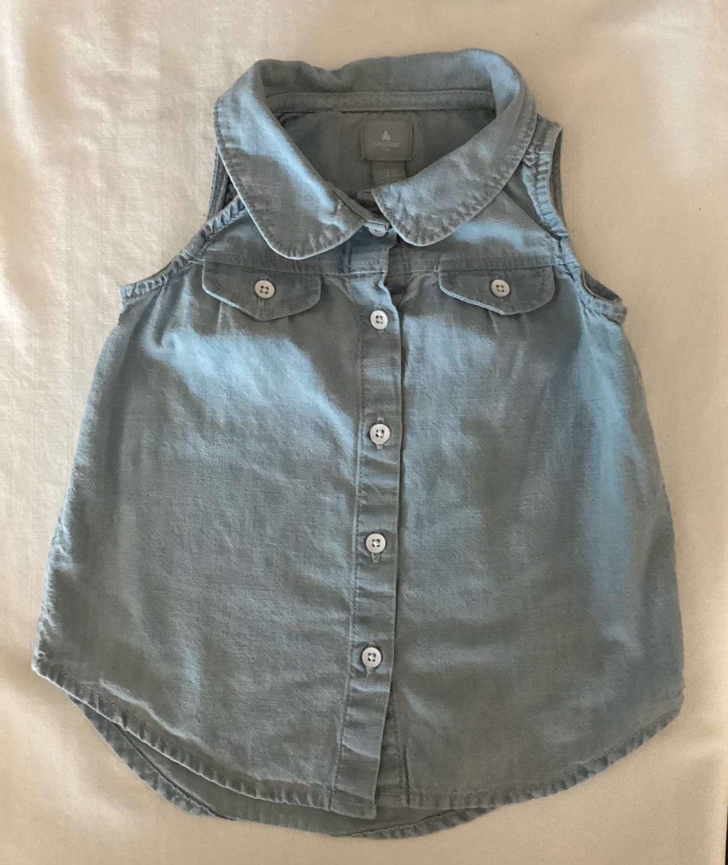 Baby Gap Toddler Girl Denim Top & Shirt Dress (Bundle of 2) 18-24 months, Kids 24 Month (18-24M)