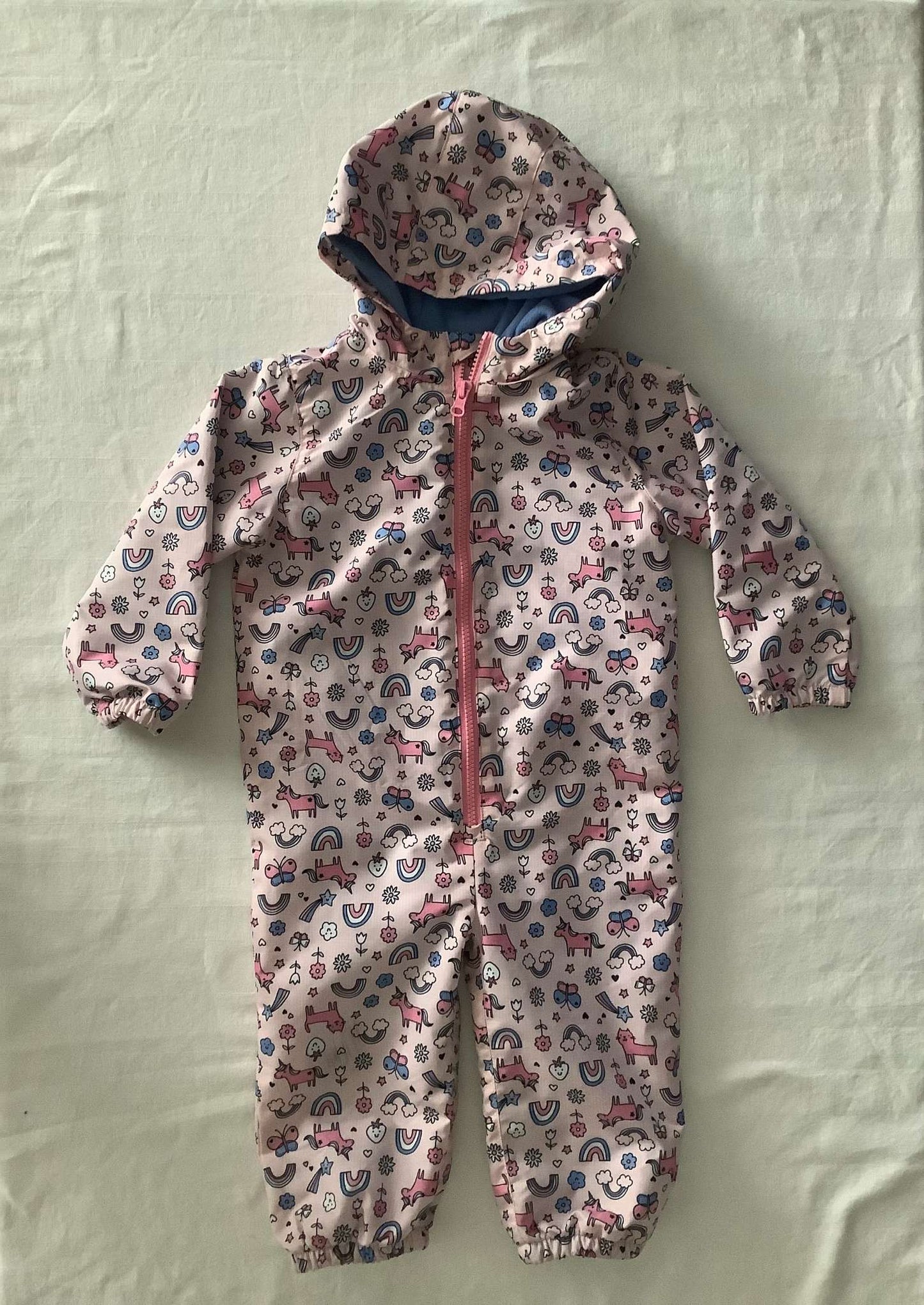 Joe Fresh Toddler Girl One Piece Rain Suit 18-24 months, Kids 24 Month (18-24M)