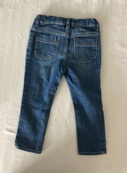 Toddler Girl T-shirt & Denim Jean Outfit (Bundle of 2 items) 2T, Kids 2T