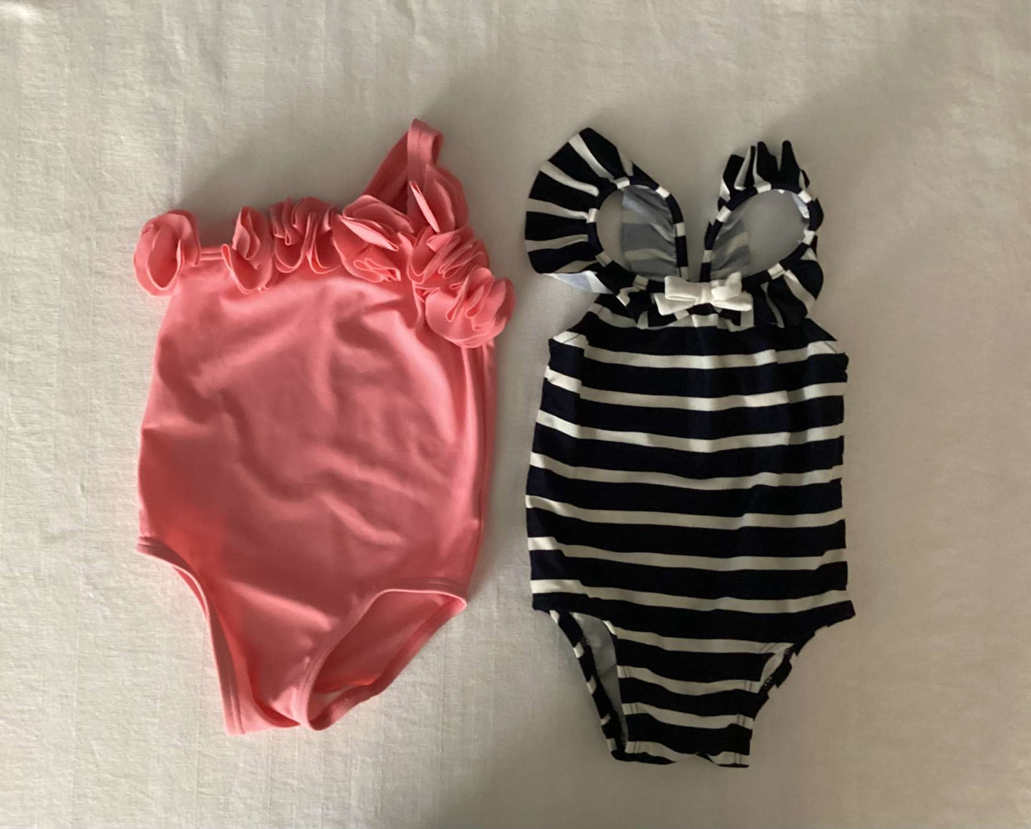 Baby Girl Bathing Suits (Bundle of 2) 0-6 months, Kids 6 Month (3-6M)
