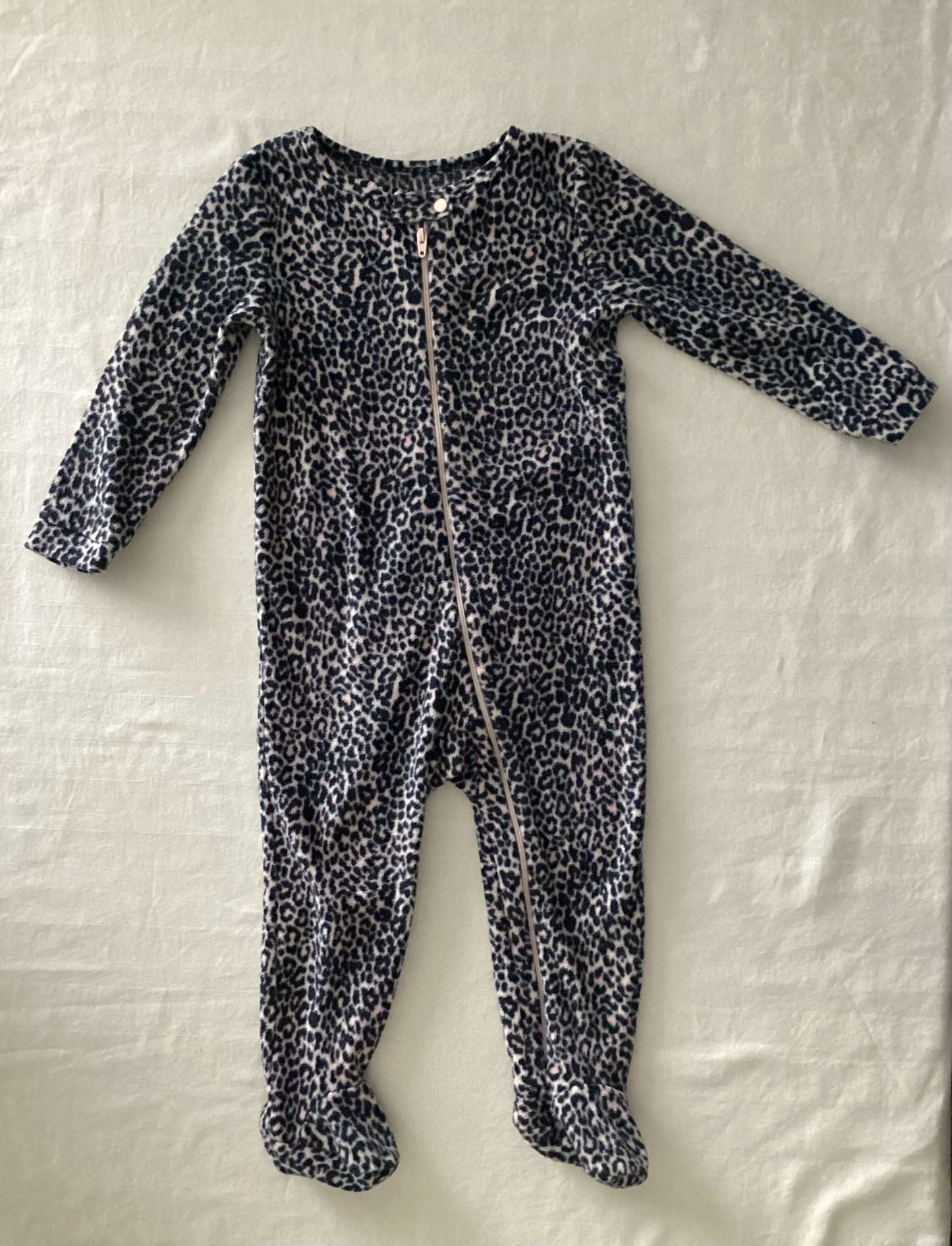 Toddler Girls Fleece PJ Onesies (Bundle of 3) 18-24 months, Kids 24 Month (18-24M)