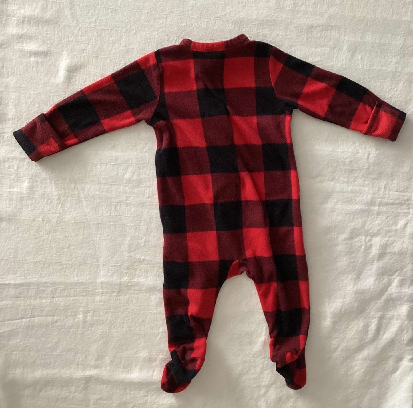Old Navy Fleece Plaid Sleeper (6-9 months), Kids 9 Month (6-9M)