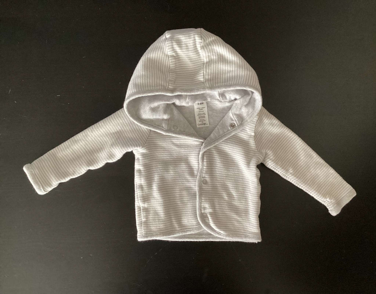 Hooded Buttoned Top and Pants (Bundle of 4) 3-6 months, Kids 6 Month (3-6M)