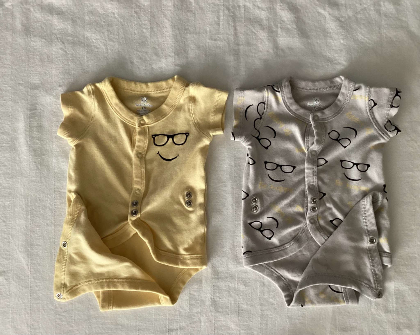 Baby Onesies and Pants (Bundle of 7) 0-3 months, Kids 3 Month (0-3M)