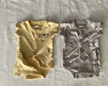 Baby Onesies and Pants (Bundle of 7) 0-3 months, Kids 3 Month (0-3M)