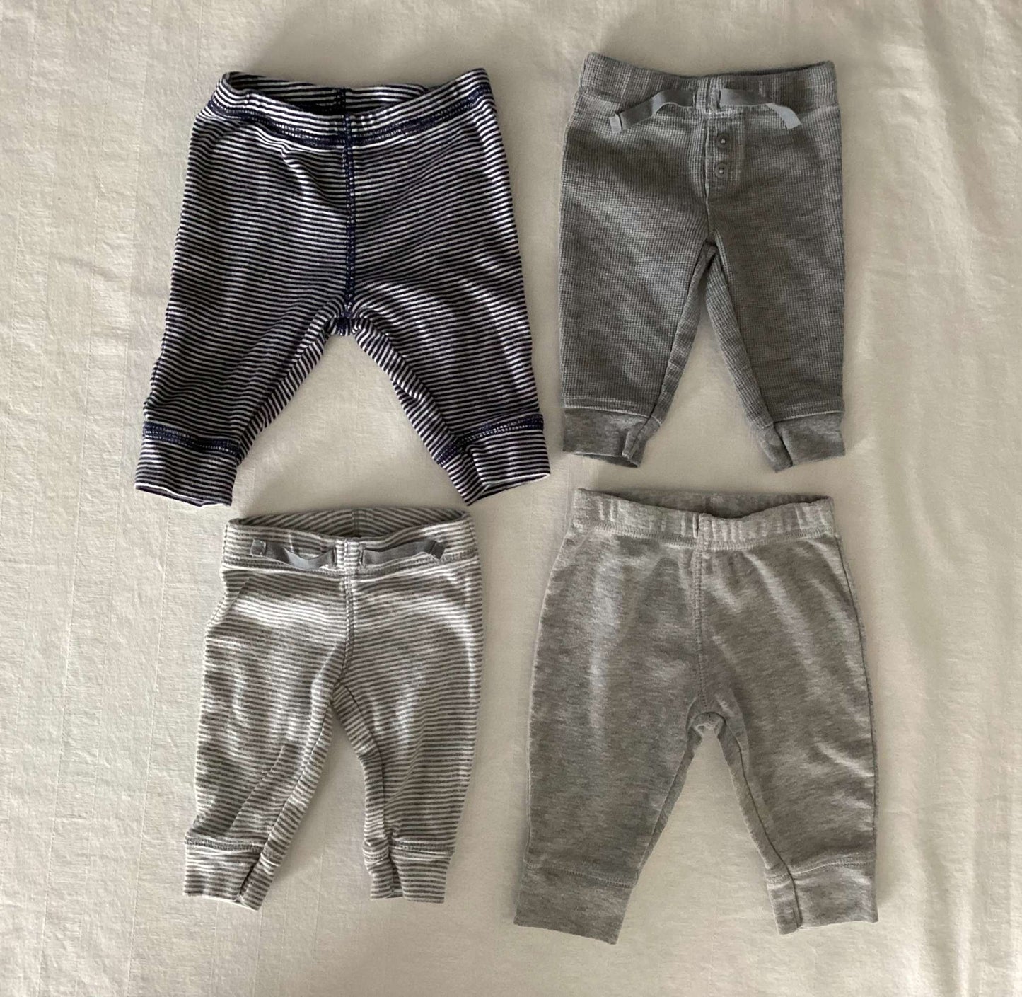 Baby Onesies and Pants (Bundle of 7) 0-3 months, Kids 3 Month (0-3M)