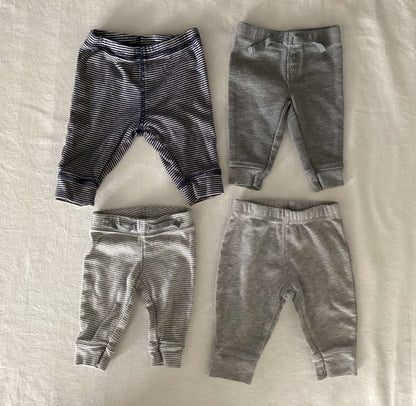 Baby Onesies and Pants (Bundle of 7) 0-3 months, Kids 3 Month (0-3M)