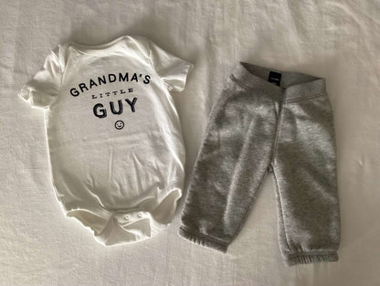 Baby Gap Boy Onesie & Bear Sweatpants (Bundle of 2)  3-6 months , Kids 6 Month (3-6M)