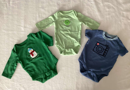 Baby Gap Boy Onesies (Bundle of 3) 0-3 months, Kids 3 Month (0-3M)