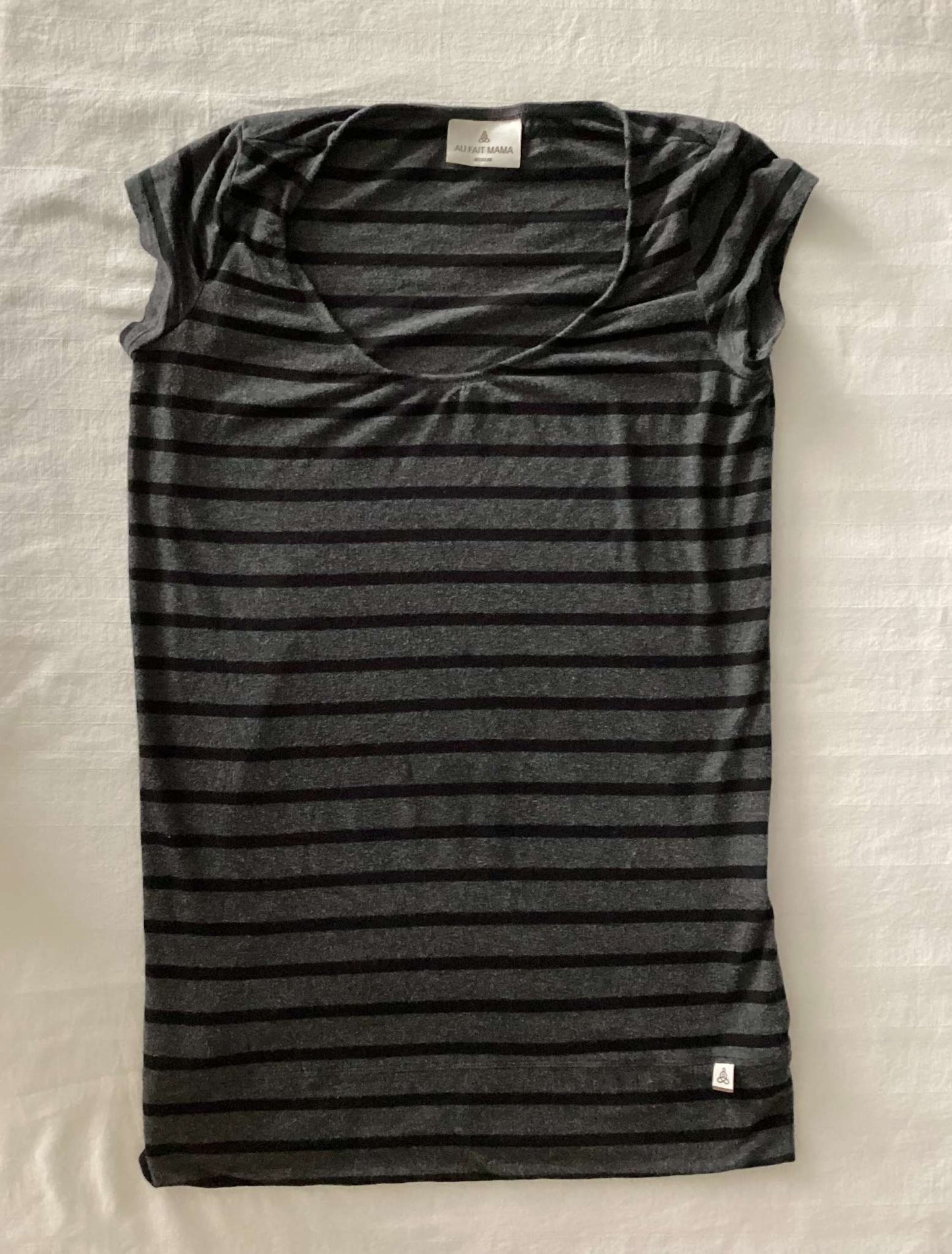 Au Fait Mama Striped Maternity Top (Medium), Maternity M (8-10)