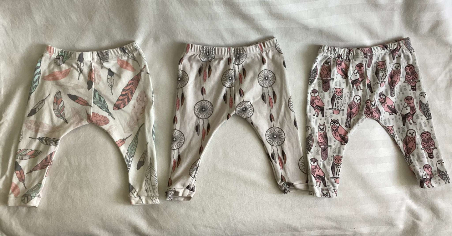 Teepee Tots & Co Girls Leggings (Bundle of 3) 12-18 months, Kids 18 Month (12-18M)