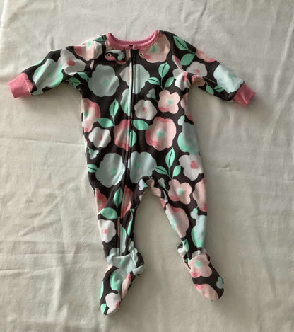 Carter's Fleece Sleepers (Bundle of 4 Sleepers) Girls 6 months, Kids 9 Month (6-9M)