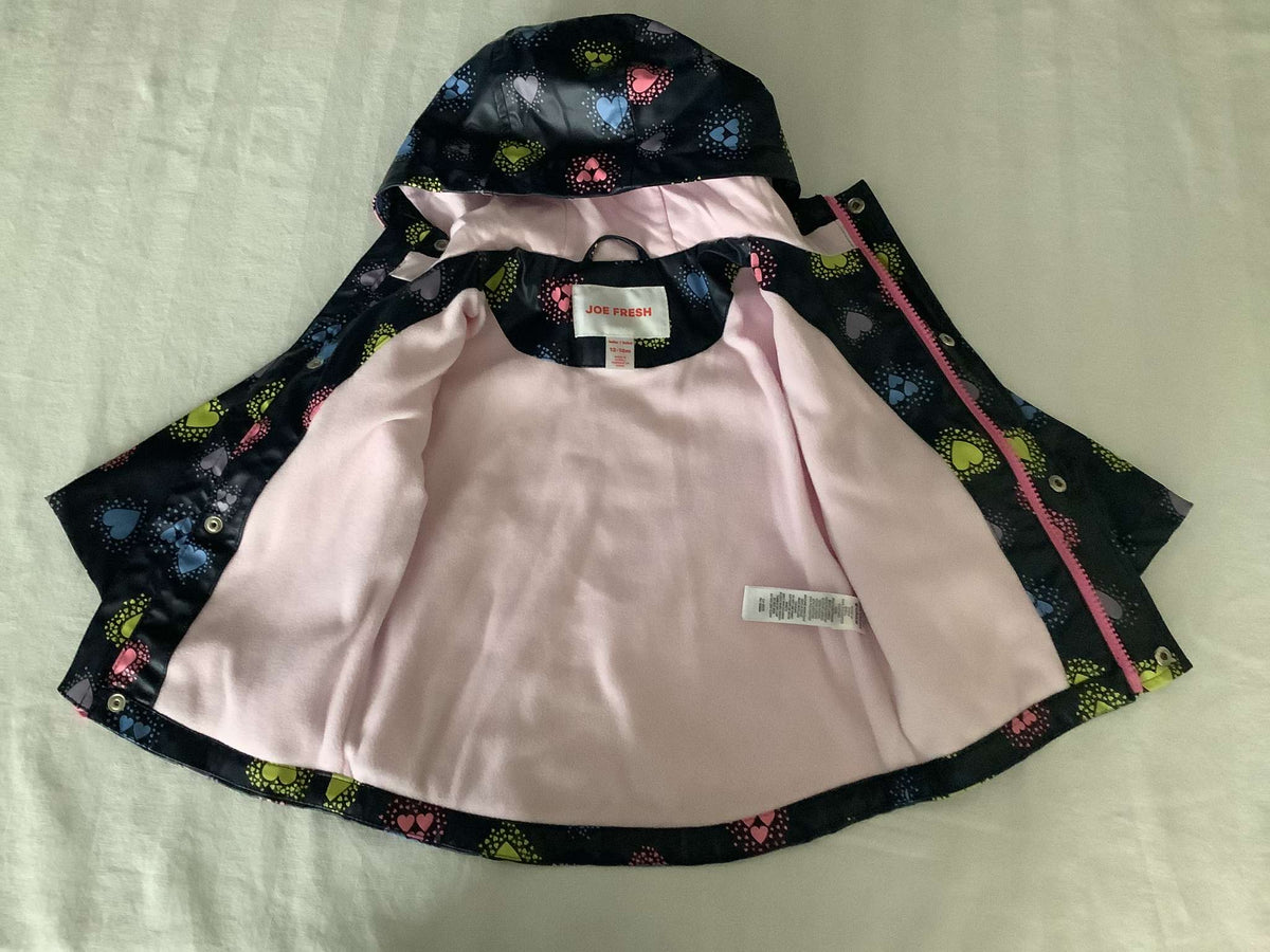 Joe Fresh Toddler Girl Rain Jacket 12-18 months, Kids 18 Month (12-18M)