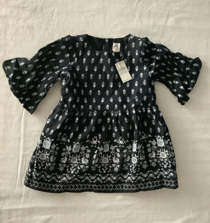 NWT Baby Gap Toddler Girl  L/S Bohemian Dress 2T, Kids 2T