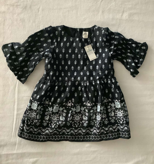 NWT Baby Gap Toddler Girl  L/S Bohemian Dress 2T, Kids 2T