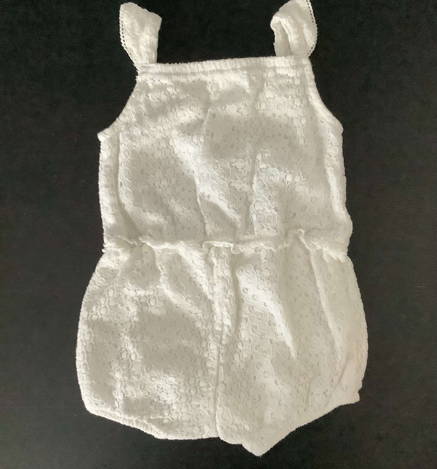 H&M Girls White Romper 9-12 months, Kids 12 Month (9-12M)